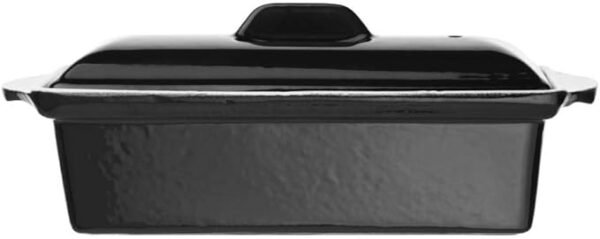 Cast Iron Pate Terrine Mould 1.3 Litre, Black, Size: 90(H) x 310(W) x 100(D)mm, Enamelled Cast Iron, Induction Compatible, Suitable for all Oven & Hob Types, U559 - Image 2
