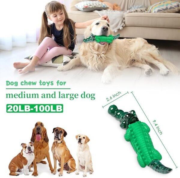 Large Dog Chew Toys: Dogs Toy for Large Medium Breed - Alomst Indestructible Toys for Aggressive Chewers - Tough Dog Toys for Training/Teeth Cleaning/Boredom Relief - Image 2
