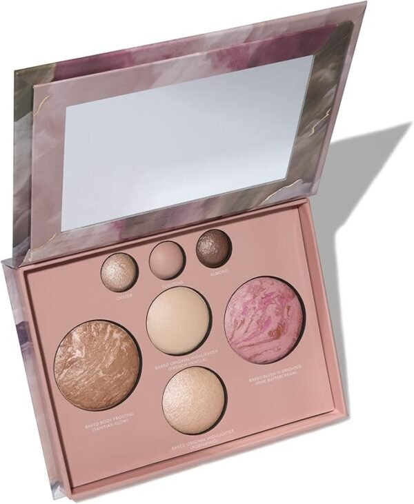 Best Baked Palette - Full Size - Includes Bronzer, Blush, 2 Highlighters and 3 Eyeshadows - Travel-Friendly
