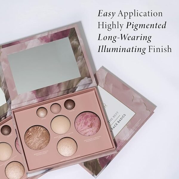 Best Baked Palette - Full Size - Includes Bronzer, Blush, 2 Highlighters and 3 Eyeshadows - Travel-Friendly - Image 3