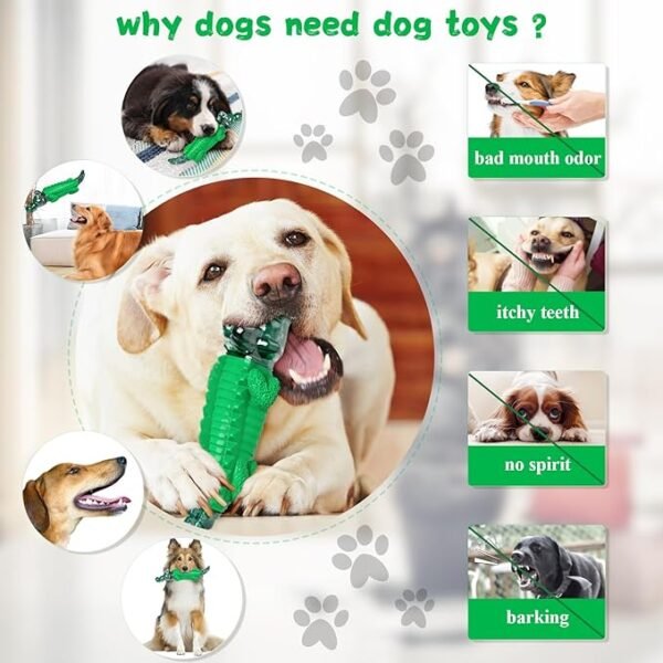 Large Dog Chew Toys: Dogs Toy for Large Medium Breed - Alomst Indestructible Toys for Aggressive Chewers - Tough Dog Toys for Training/Teeth Cleaning/Boredom Relief - Image 4